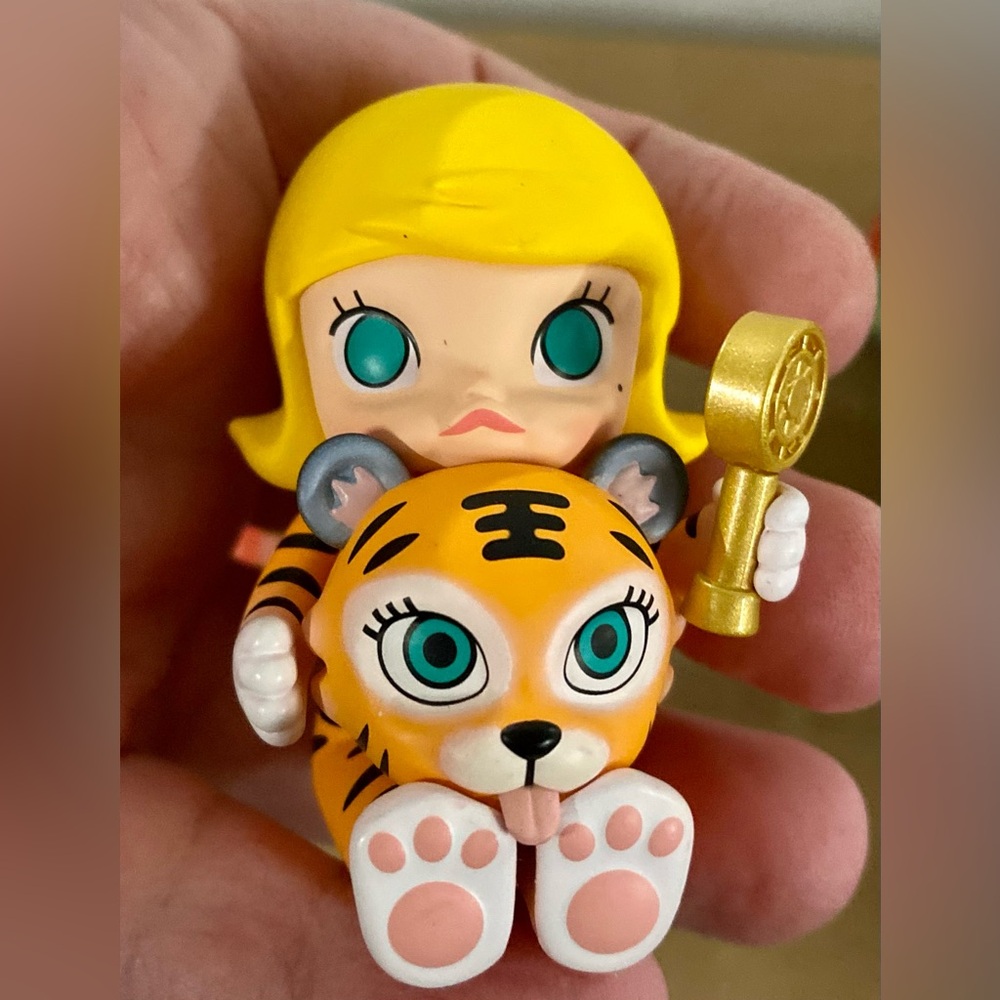 Designer Toy - pop Mart - Molly - Year of the Tiger figure.  Cute and detailed.